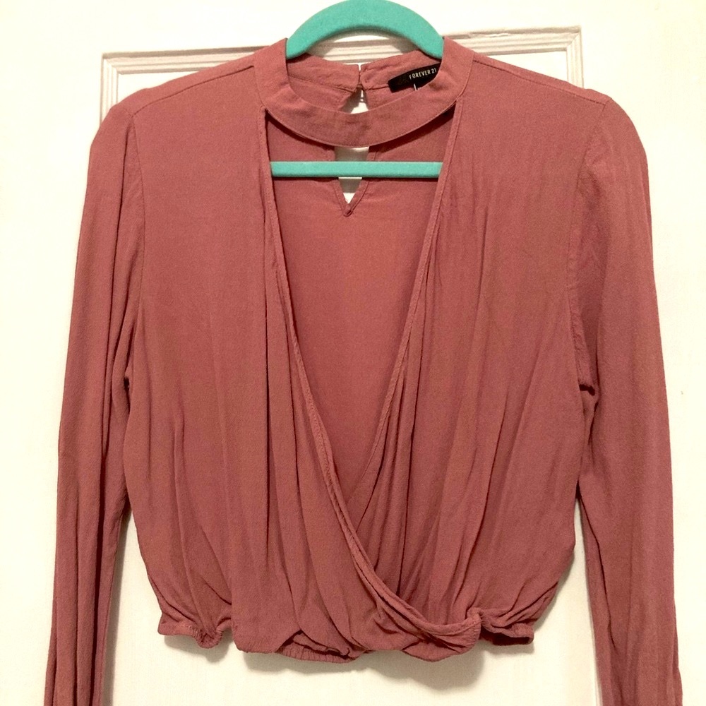 Forever 21 , fairly new, mauve colored blouse.